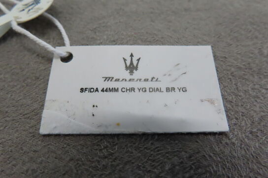 Maserati Herreur Med Guldrem Og Urskive