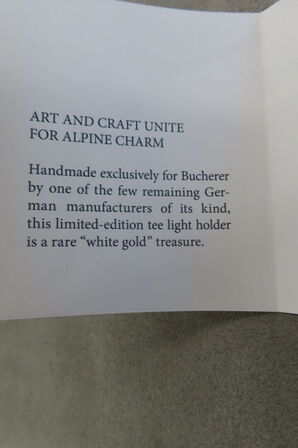 Fyrfadslysholder Fra Bucherer Med Håndlavet Design