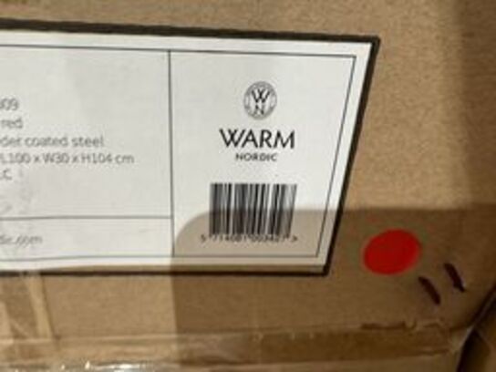 2 stk.Warm Nordic Parade Shelf 3 Shelves L: 100 cm - Oxide Red