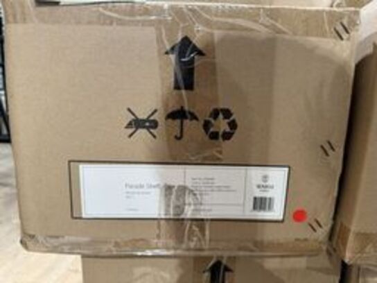 2 stk.Warm Nordic Parade Shelf 3 Shelves L: 100 cm - Oxide Red