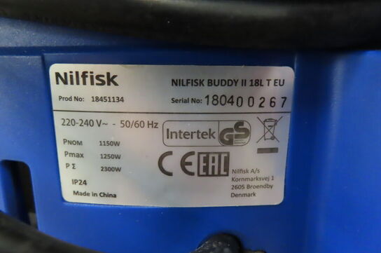Våd-/tørstøvsuger NILFISK BUDDY II 18T