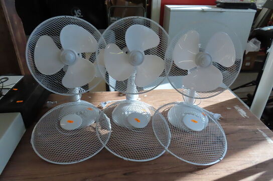 3 stk. Bordventilator