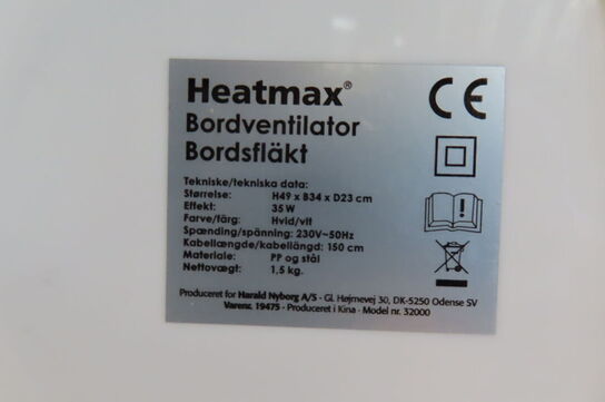 3 stk. Bordventilator