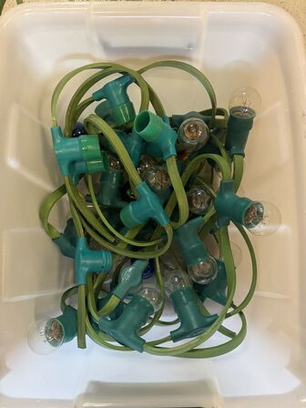 Lyskæde med fladkabel