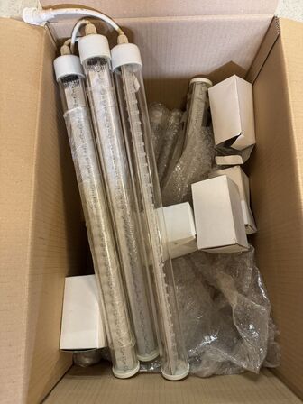 2 sæt løbelys med 4 stk. i hvert sæt