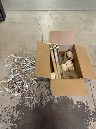 2 sæt løbelys med 4 stk. i hvert sæt