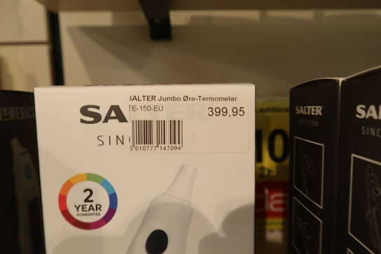 2 stk. Salter Jumbo øretermometer hvid