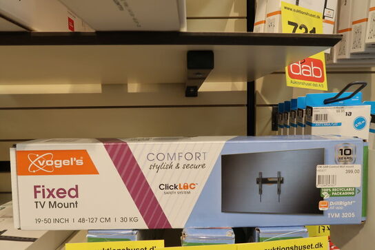 Hama TV Wall Bracket Fixed VESA up to 400x400 75" Black