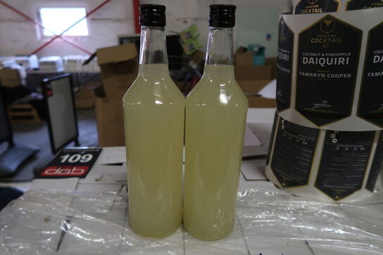 282 flasker blandet spiritus - 1 Liter flasker