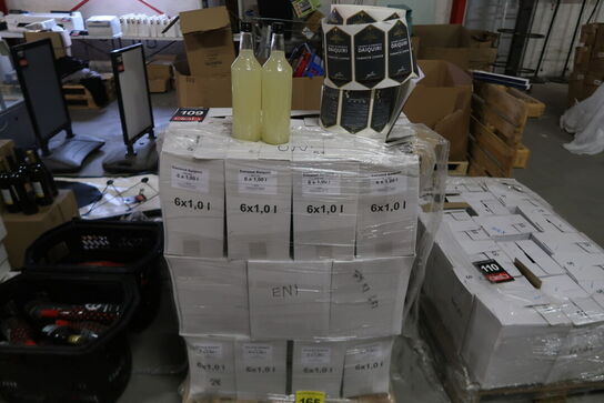 282 flasker blandet spiritus - 1 Liter flasker