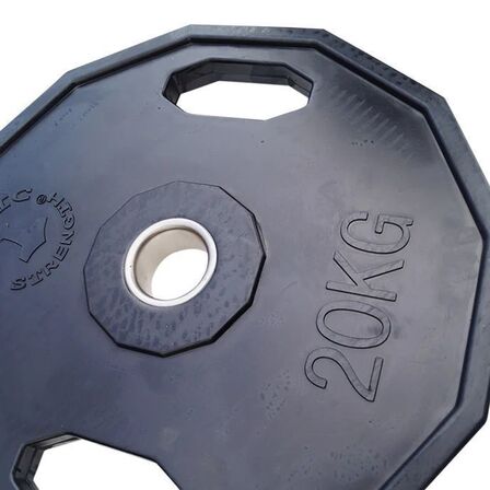 1 stk. Vægtskiver 20 kg (12 kantet/sort)