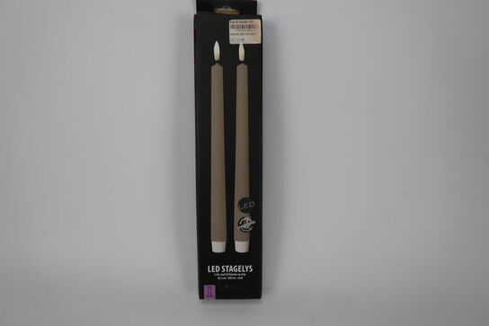 3 pk. Stagelys 28 cm 2 pak - Sand