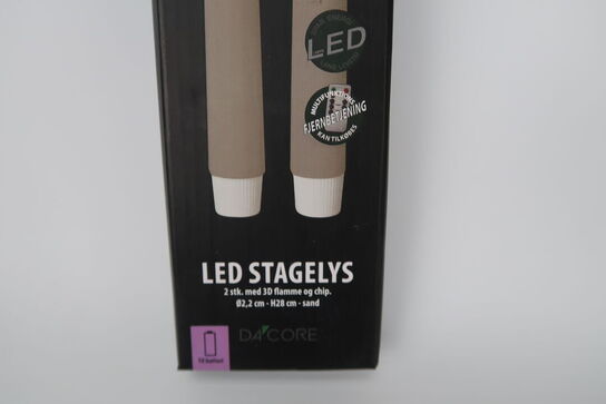 3 pk. Stagelys 28 cm 2 pak - Sand