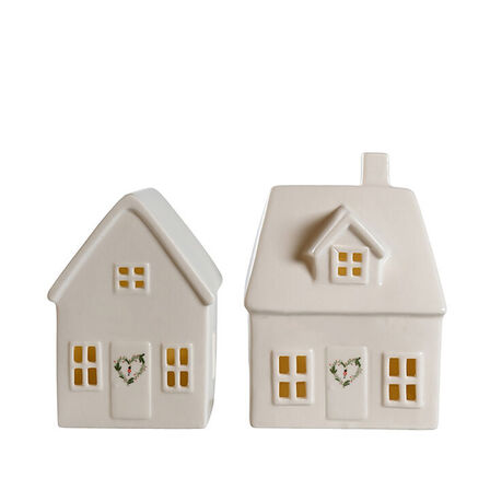 2 pk. Det Gamle Apotek LED lyshus hvid 2 stk.