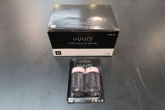 6 pk. Uyuni Lighting batterier D 1,5v 2 stk.