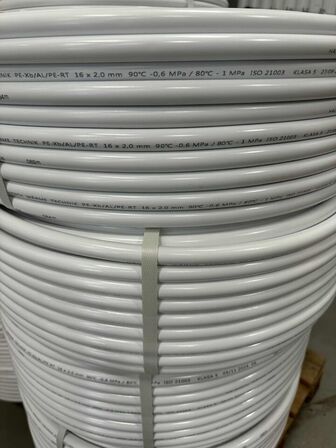 3x100 meter Varmeslanger ALUPEX-slanger 16x2,0 mm