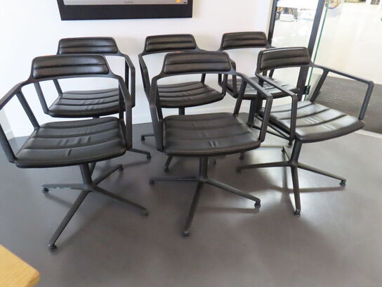6 stk. stole, VIPP 452 Swivel Chair