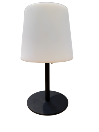 2 stk. Genopladelig - Ude/ Inde Lampe Sort