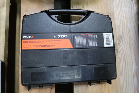 2 pk. Work-it Træskruer sortimentskasse med 700 dele