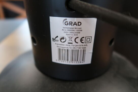 Grad varmeblæser tårn med fjernbetjening