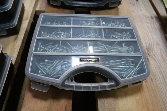 2 pk. Work-it Træskruer sortimentskasse med 700 dele