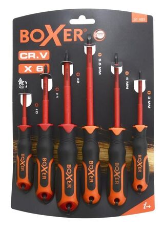 5 pk. Boxer Skruetrækkersæt VDE 6 dele
