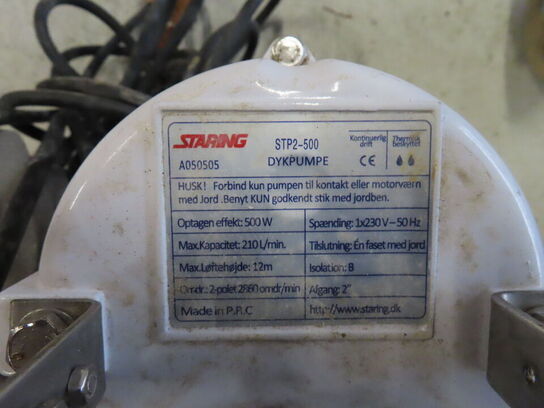 Dykpumpe STP2-500