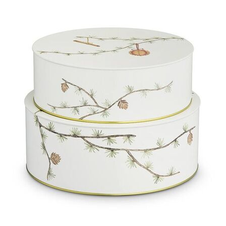 3 pk. KÄHLER Hammershøi Christmas 2022 kagedåse Ø20+Ø22 cm