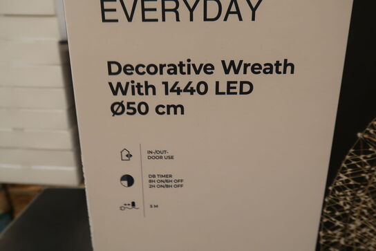 Day LED Krans med timer 50cm