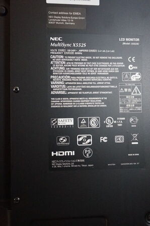 NEC Multisync X552S Monitor (MOMSFRI)