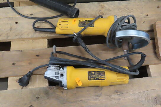 2 stk. El-vinkelslibere DEWALT