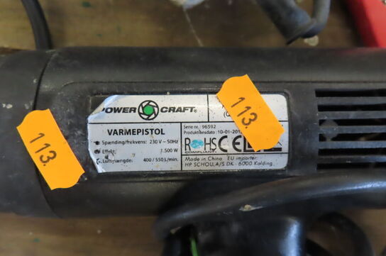 3 stk. Varmepistoler