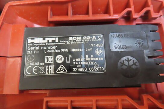 Håndrundsav HILTI samt slagskruemaskine MILWAUKEE