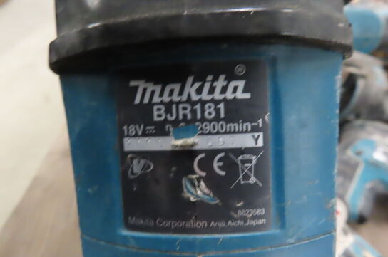 7 stk. Akku-værktøj samt arbejdsradio MAKITA