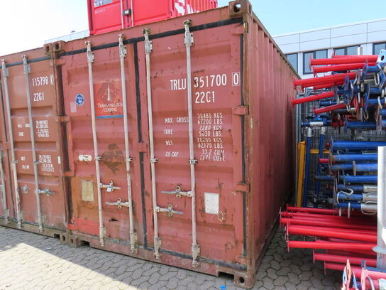 20" skibscontainer med indhold