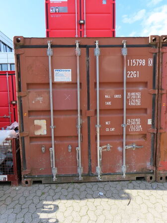 20" skibscontainer med indhold