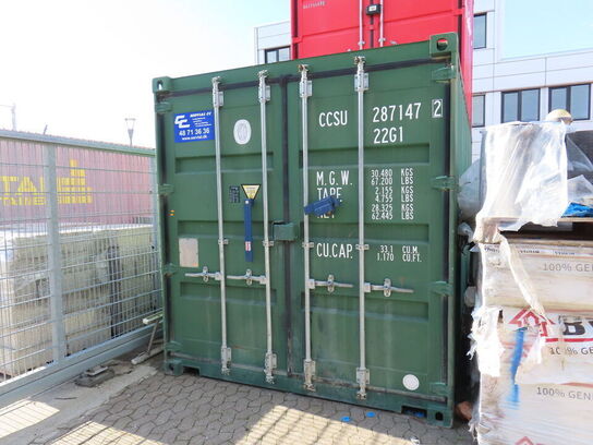 20" skibscontainer med indhold