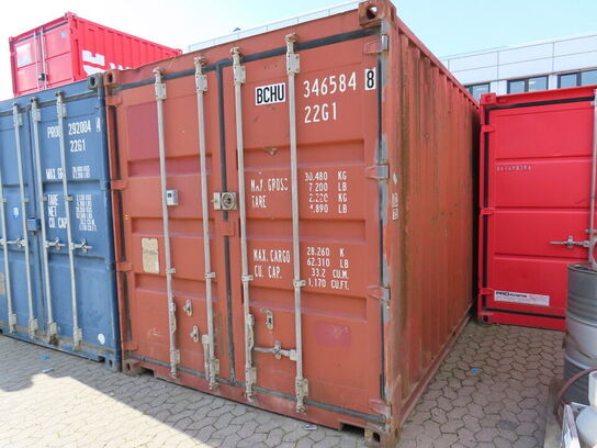 20" skibscontainer med indhold