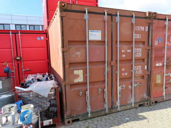20" skibscontainer med indhold