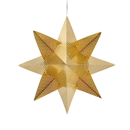 2 stk. Sirius Lene stjerne guld Ø33 cm