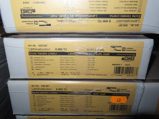 49 kvm. Laminatgulv - Oak Veneto Crema