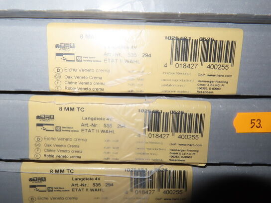 53 kvm. Laminatgulv - Oak Veneto Crema