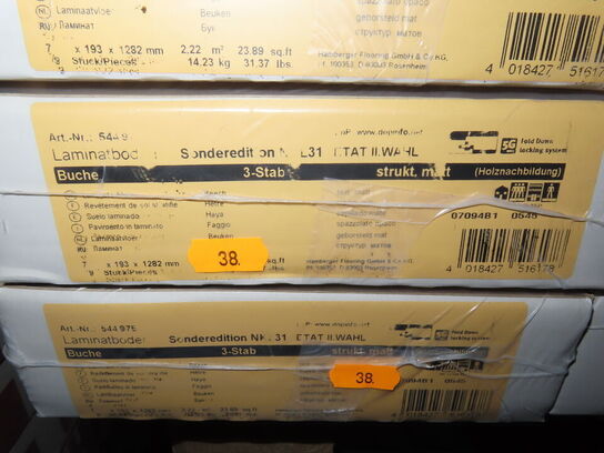 42 kvm. Laminatgulv - Beech