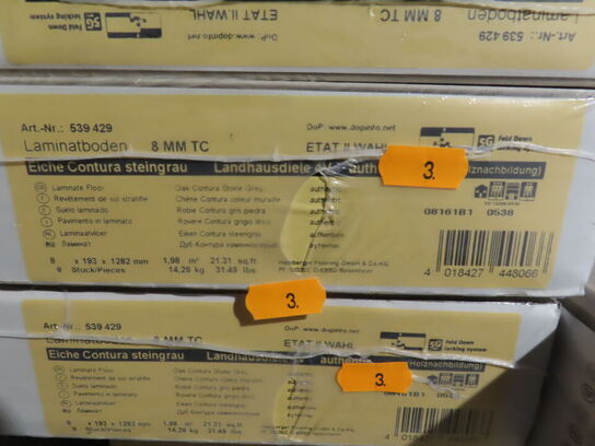 16 kvm. Laminatgulv - Oak Contura stone gray