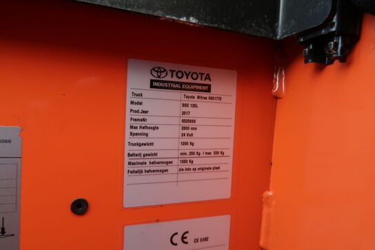 El Stabler TOYOTA SSE135L (EX-Godkendt, Stå-ind Stabler)