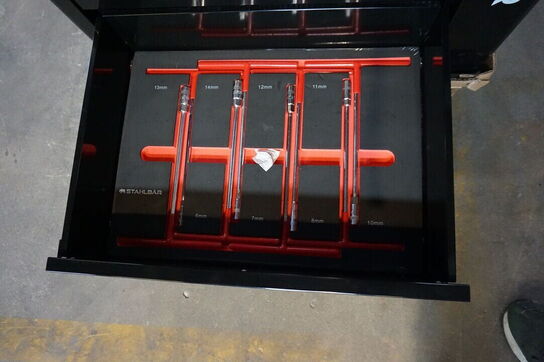 Værktøjsvogn, Stahlbär, 7 skuffer inkl. Værktøj 