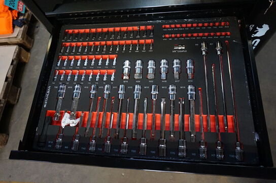 Værktøjsvogn, Stahlbär, 7 skuffer inkl. Værktøj 