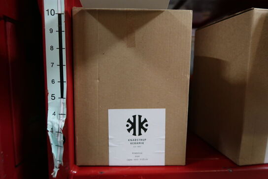 Knabstrup Keramik Ripple vase mintgrøn H20 cm