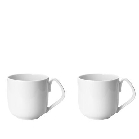 1 pk. Georg Jensen Koppel Dinnerware hvid krus 27 cl 2 stk.