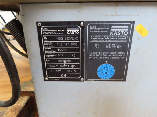 Metalsav, HBS210/240